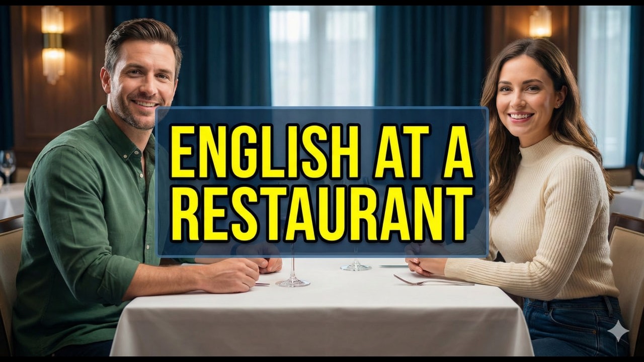 The Complete Guide to Restaurant English: Ordering to Paying | Real Conversation | english learning