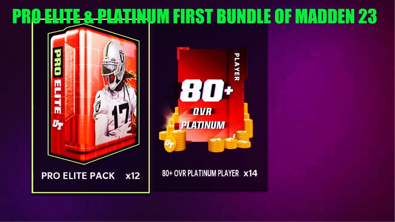 PRO ELITE & PLATINUM BUNDLE! MY FIRST BUNDLE OF THE YEAR! Are these any good? Madden 23 PACK Opening