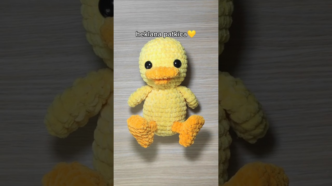 Heklana patkica 🦆💛 #plisana #igracka #plisanaigracka #crochet #srbija #heklanje #patka