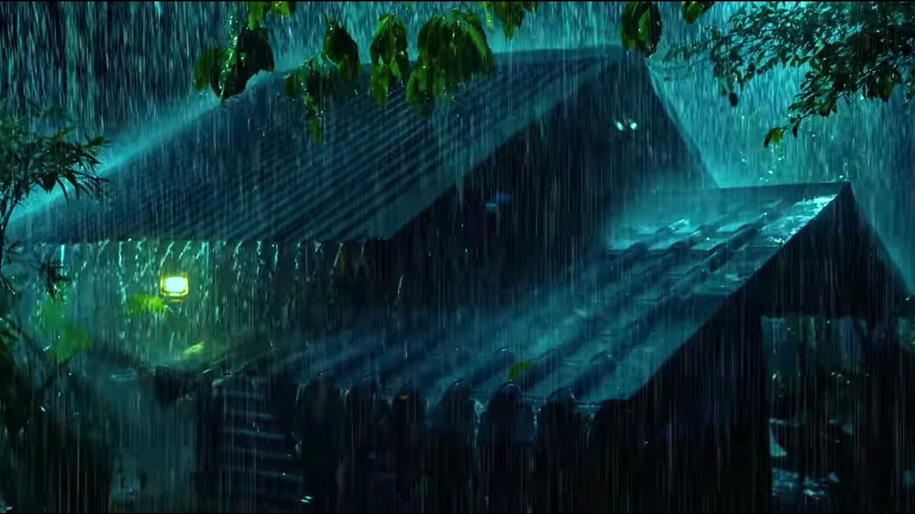 ⛈️ Heavy Rain and Thunderstorm Sounds on a Tin Roof for Deep Sleep, Relaxation, and Insomnia Relief 