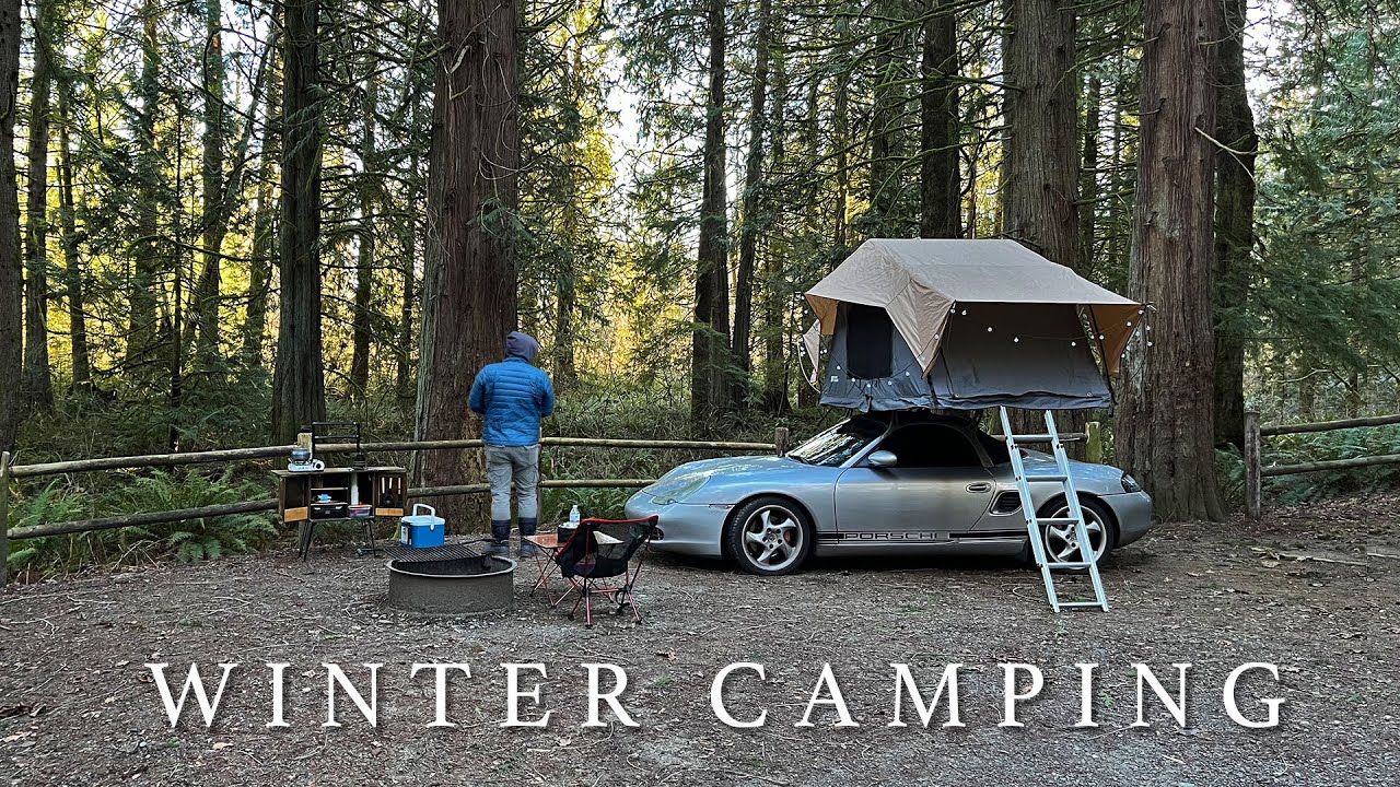 Solo Winter Camping & Spiciest Volcano Noodle Challenge | ASMR