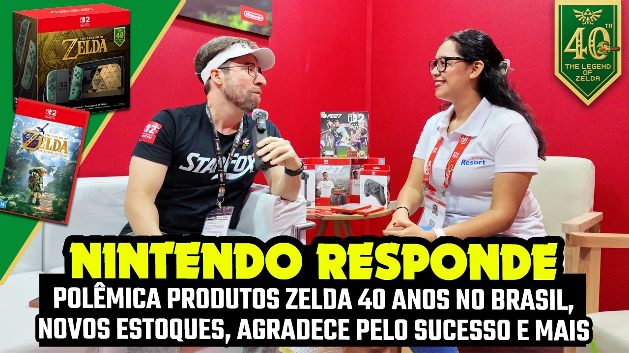 Nintendo RESPONDE pol&ecirc;mica produtos de Zelda 40 anos, novo estoque, agradece o sucesso e MAIS!
