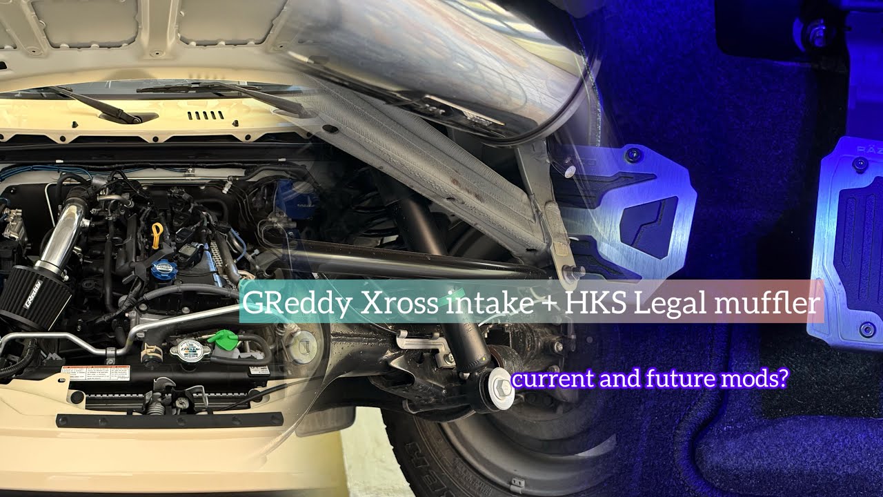 GReddy Xross intake | HKS Legal muffler | future mods? | Suzuki Jimny