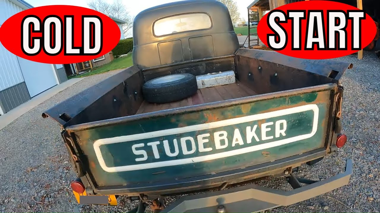 Studebaker Truck Cold Start and Ride Along