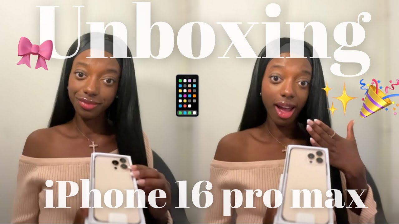 UNBOXING DE MON NOUVEL IPHONE 16 PRO MAX🎀📱✨😍