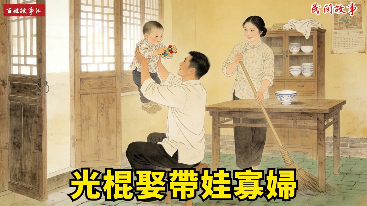 36歲光棍鎖死房門三天三夜，只為娶35歲帶倆娃的寡婦，沒想到一年後，他娘竟樂瘋了!#故事頻道 #民間故事#有聲書 #睡前故事#中國文化#故事分享