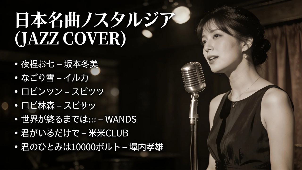 トップヒット・ジャズカバー｜日本クラシック名曲集 スピッツ・WANDS・米米CLUB ほか【夜・カフェ・リラックス】