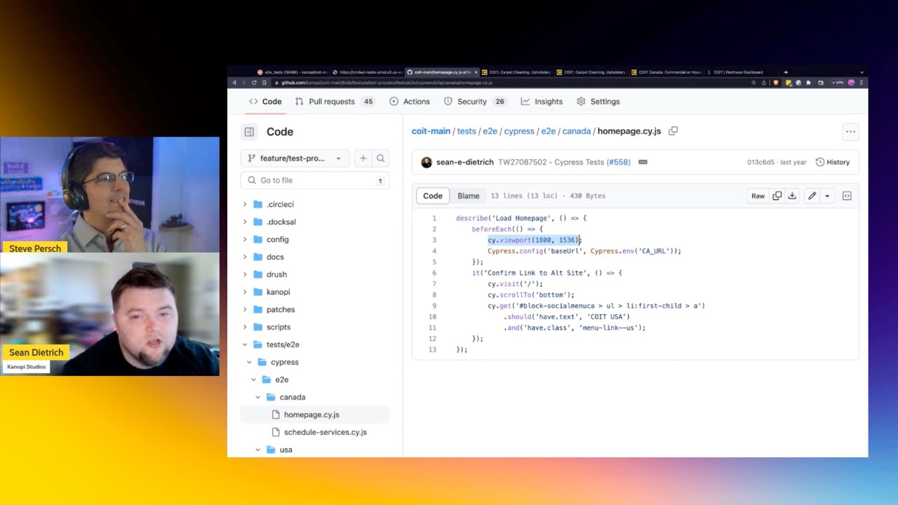 Running Automated Tests Through a Pull Request Workflow