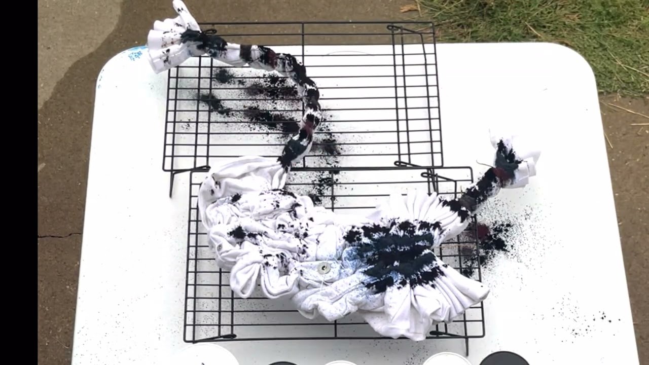 Rain-dye tie-dye!