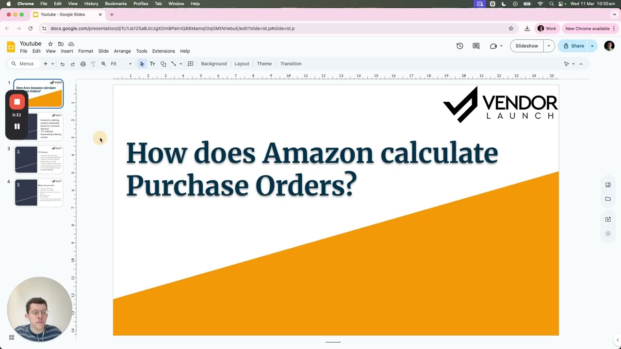 How does Amazon calculate Purchase Orders (Vendor Central)?