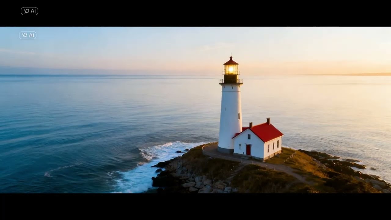 Gentle Ocean Waves at Night 🌊 Calm Sleep & Relaxing Ambience (1 Hour)