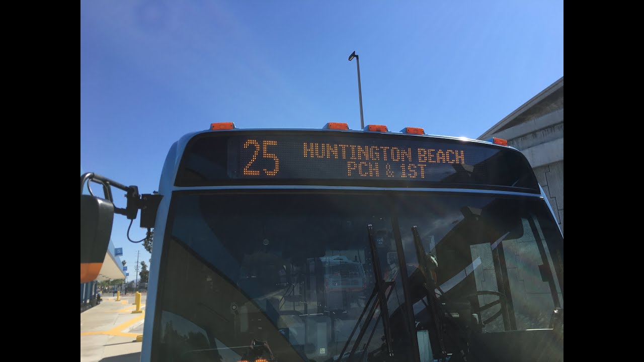 OCTA Route 25 South Fullerton  Fullerton Park and Ride to Huntington Beach PCH and 1st