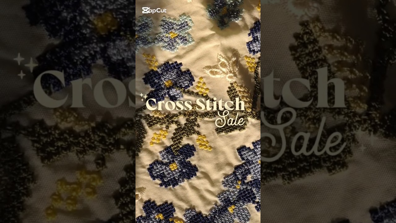Cross Stitch Sale lawn embroidered dress 