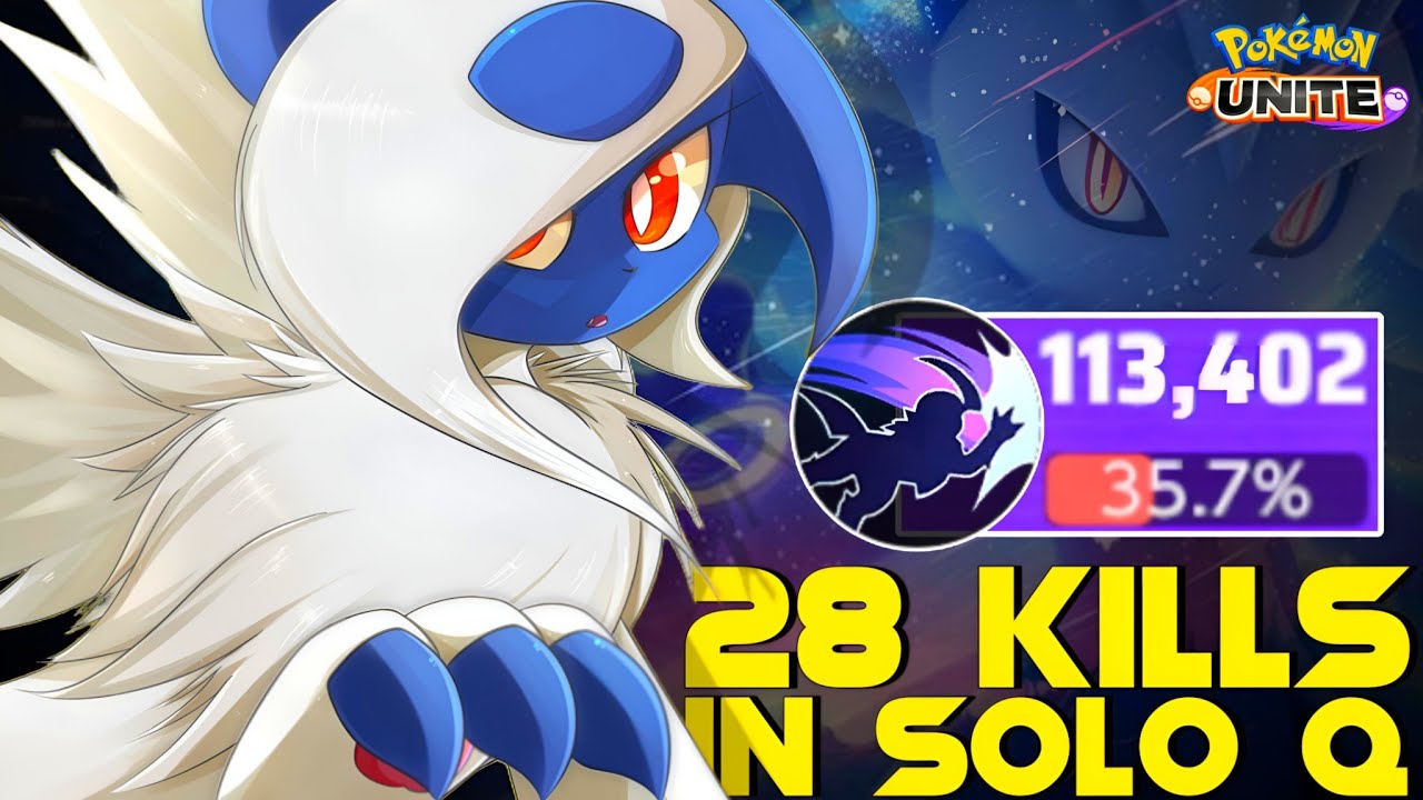 28 KILLS !!! ABSOL BECOMES NIGHTMARE WITH THIS BROKEN SOLO QUEUE BUILD 😲 | POKEMON UNITE