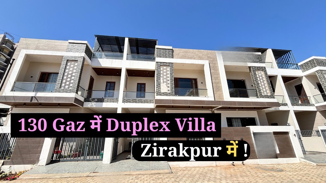 130 Gaz में 3Bhk Duplex Villa | 3Bhk Duplex Villa For Sale in Zirakpur | Near Chandigarh