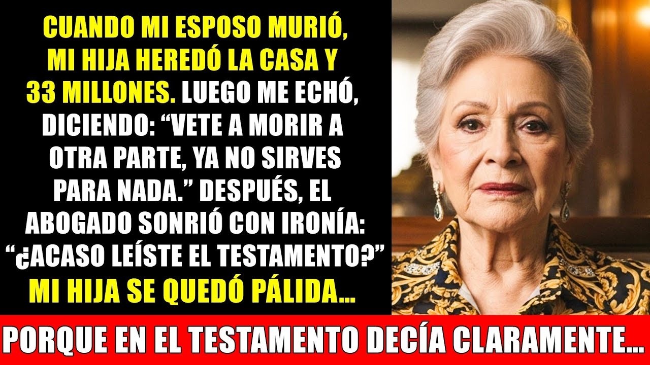 Mi hija recibió 33 millones y me echó de casa — 3 días después me rogó ayuda