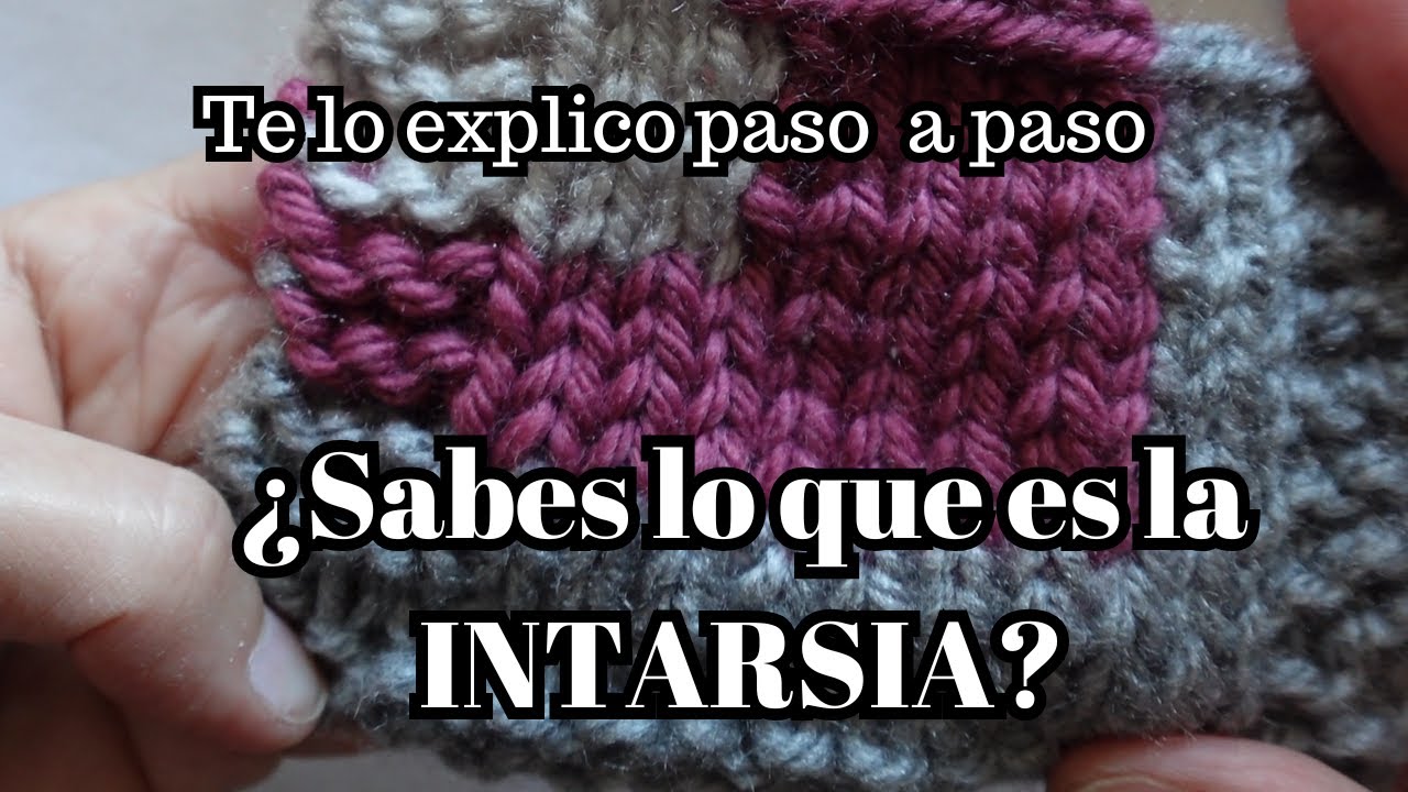 Cómo hacer [INTARSIA] en plano #TUTORIALdosagujas