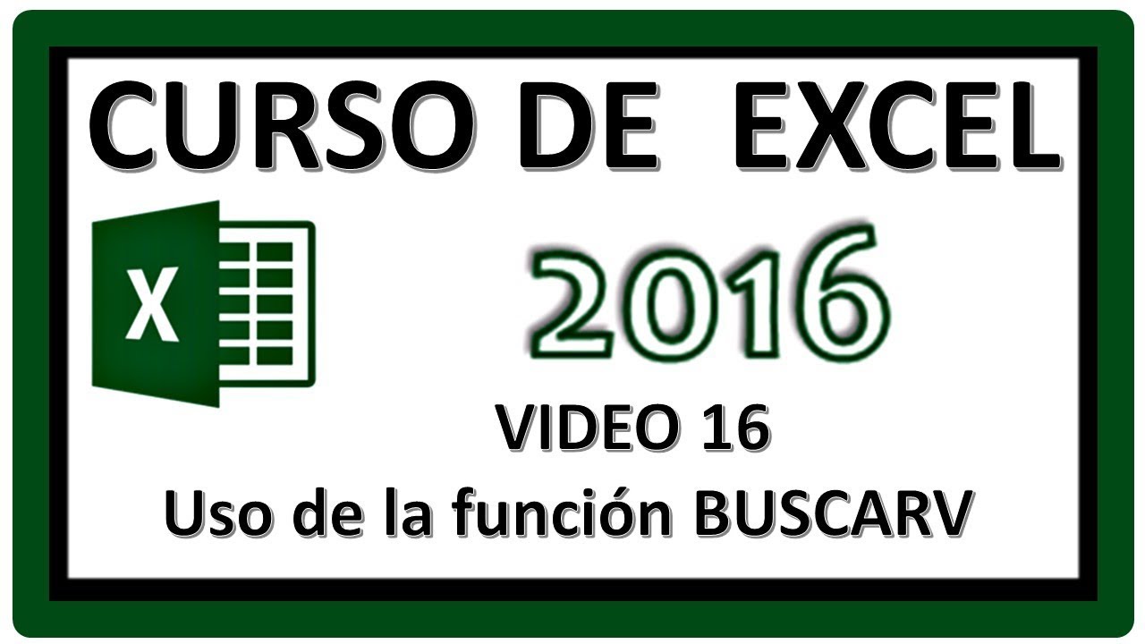 ☑ Usar función BUSCARV en Excel - Curso Excel 2016 Básico