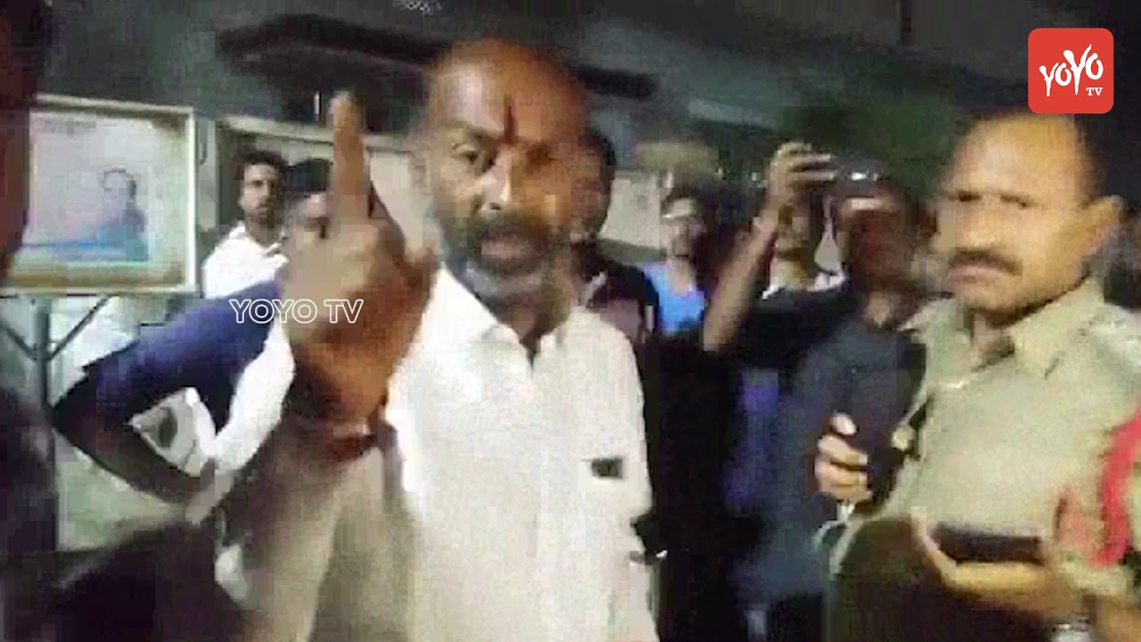 BJP Bandi Sanjay Fires On Police | Telangana Elections | Karimnagar | TRS | Congress | YOYO TV