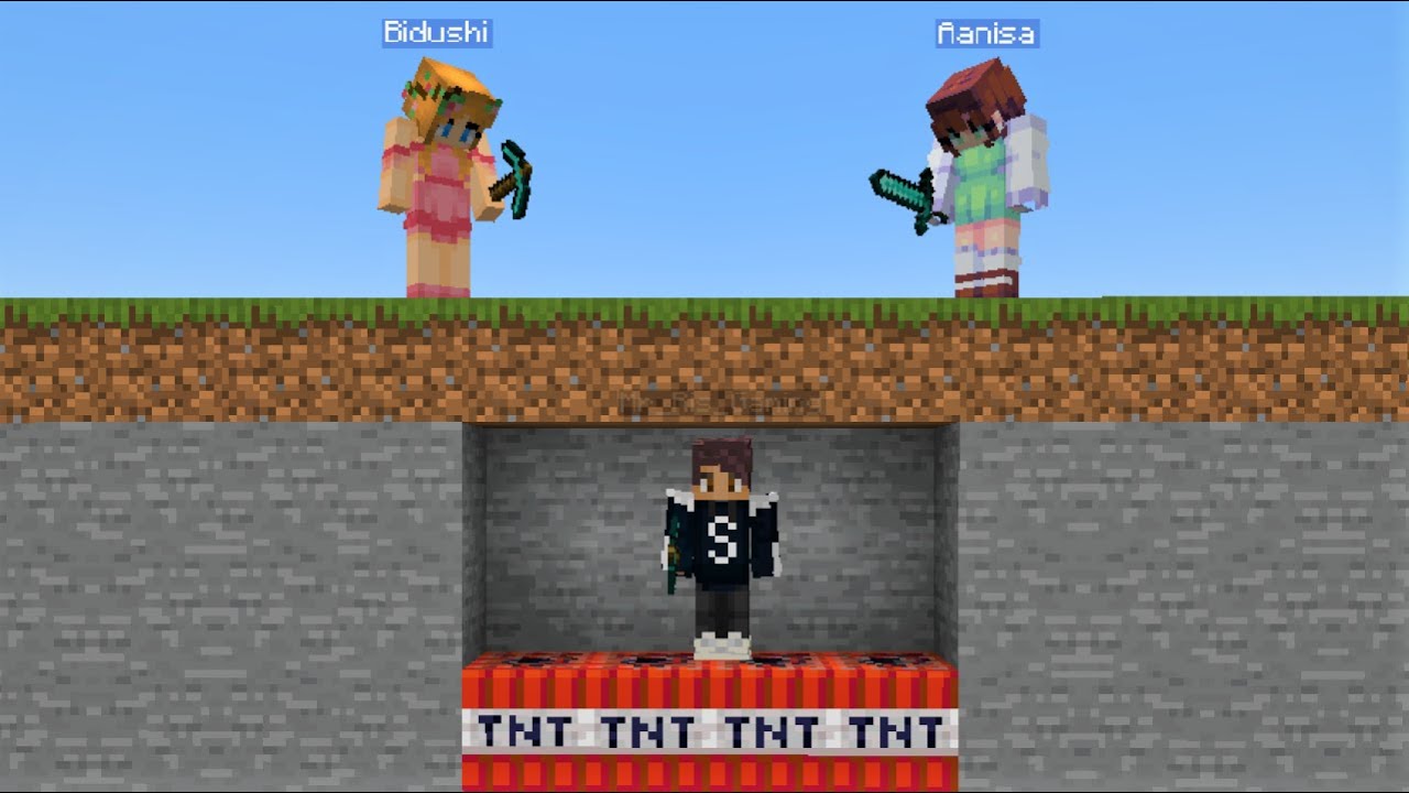 Bidushi and Aanisa এটা কি করলো ? | Minecraft Bangla Gameplay | Ris Gaming