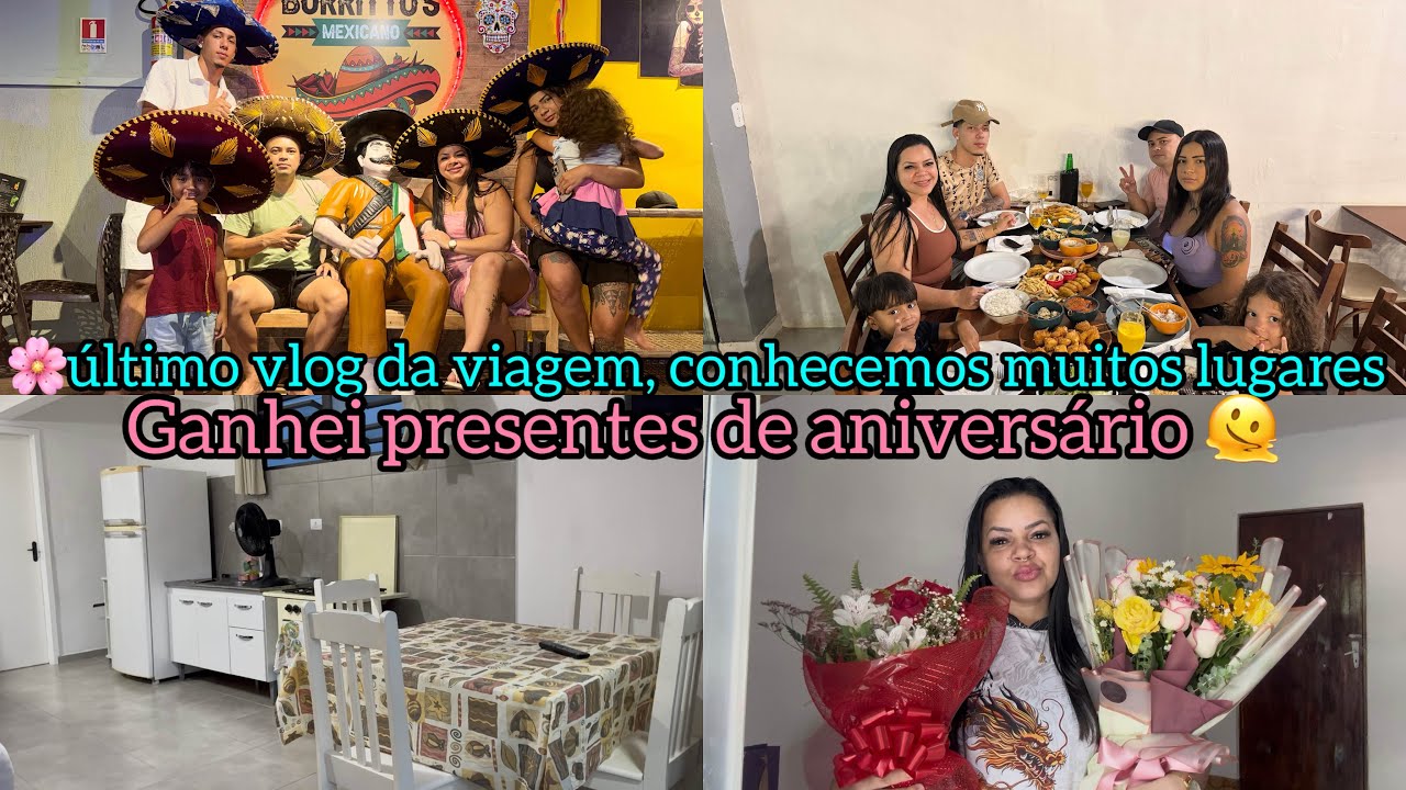🌸GANHEI PRESENTES DE ANIVERSÁRIO😍/ULTIMO VLOG DA￼ VIAGEM/CONHECEMOS LUGARES INCRÍVEIS/ELYELMA REIS💕