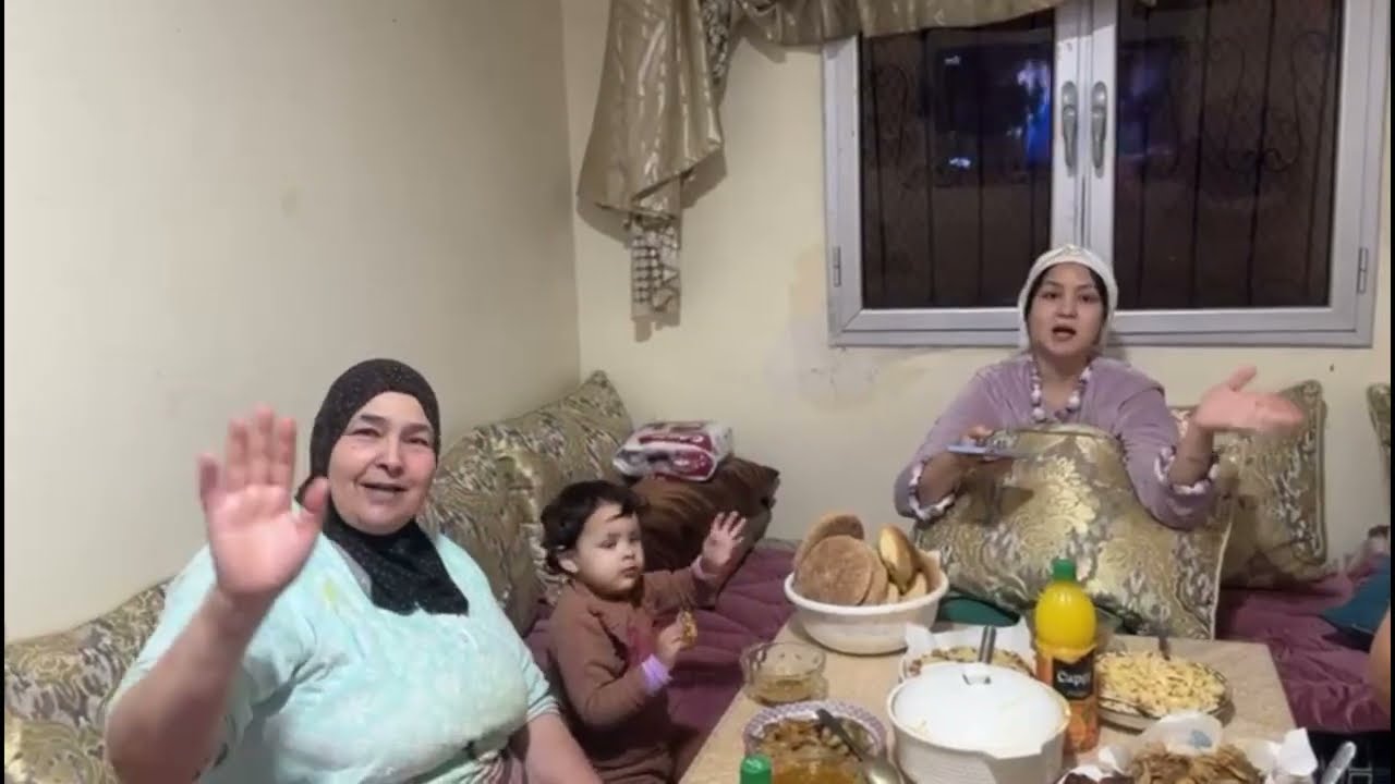 اول نهار فرمضان اجواء شعبية 🫣مع بناتي وجدنا شهوات 🥘قولو لينا مبروك😭
