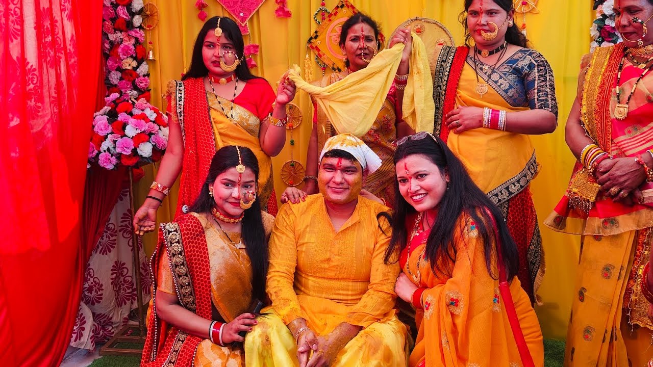 पहाड़ी हल्दी||पहाड़ी रीति रिवाज||haldi||sangeet