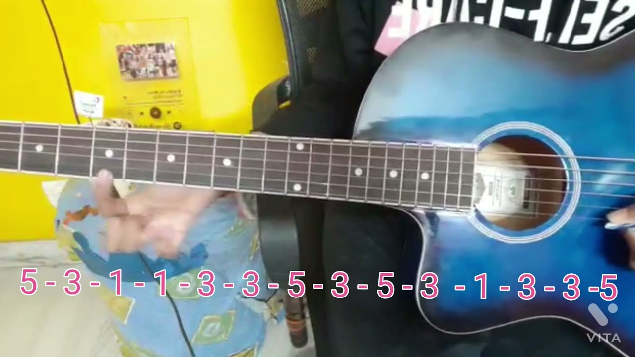 JEENA JEENA SONG ON GUITAR | SINGLE STRING | FOR BEGGINERS | BADLAPUR | VARUN DHAWAN