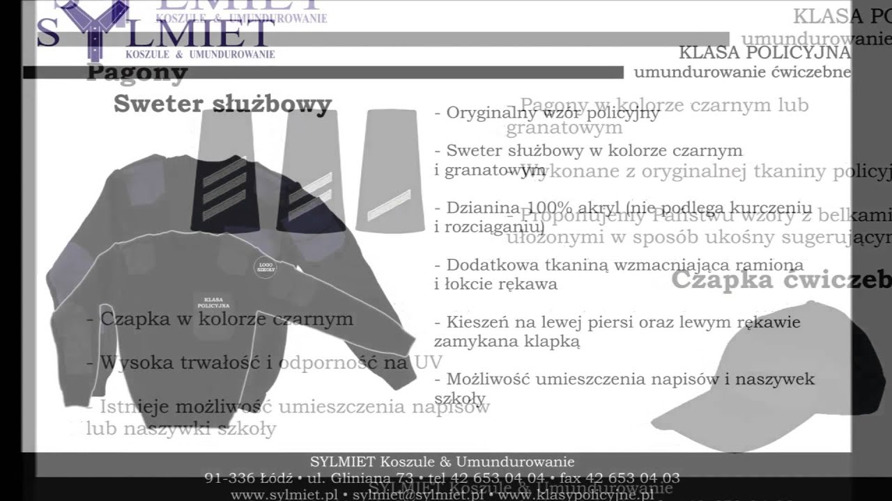 Sylmiet Klasa policyjna umundurowanie
