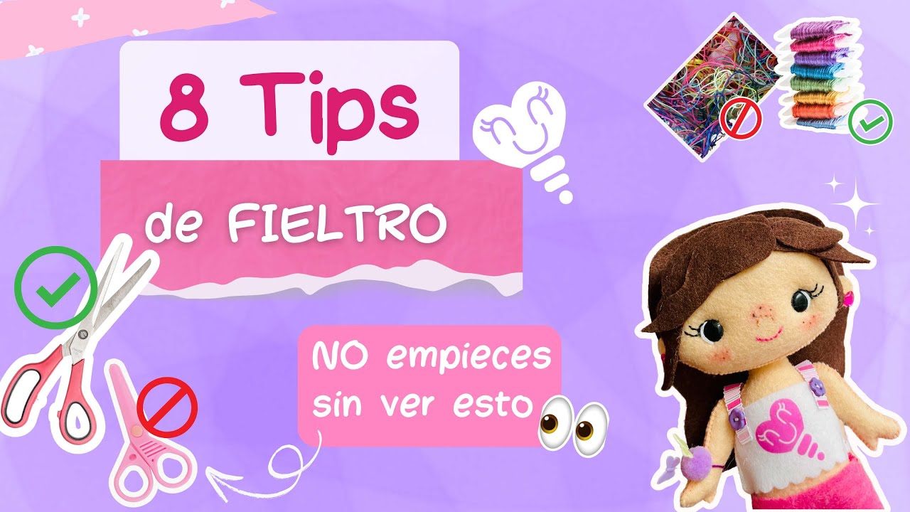 8 TIPS que toda artesana en fieltro debe saber (¡El #5 lo cambia todo!)