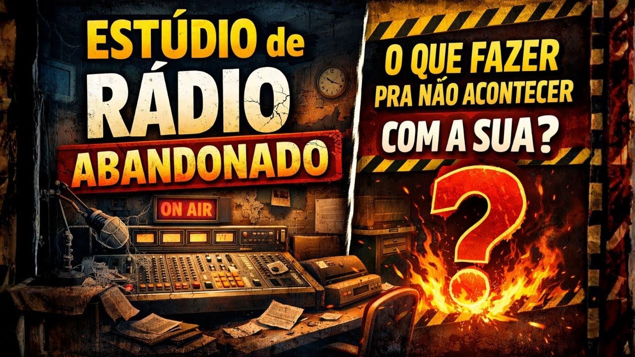 ESTÚDIO de RÁDIO ABANDONADO: o que fazer para não acontecer com a sua?
