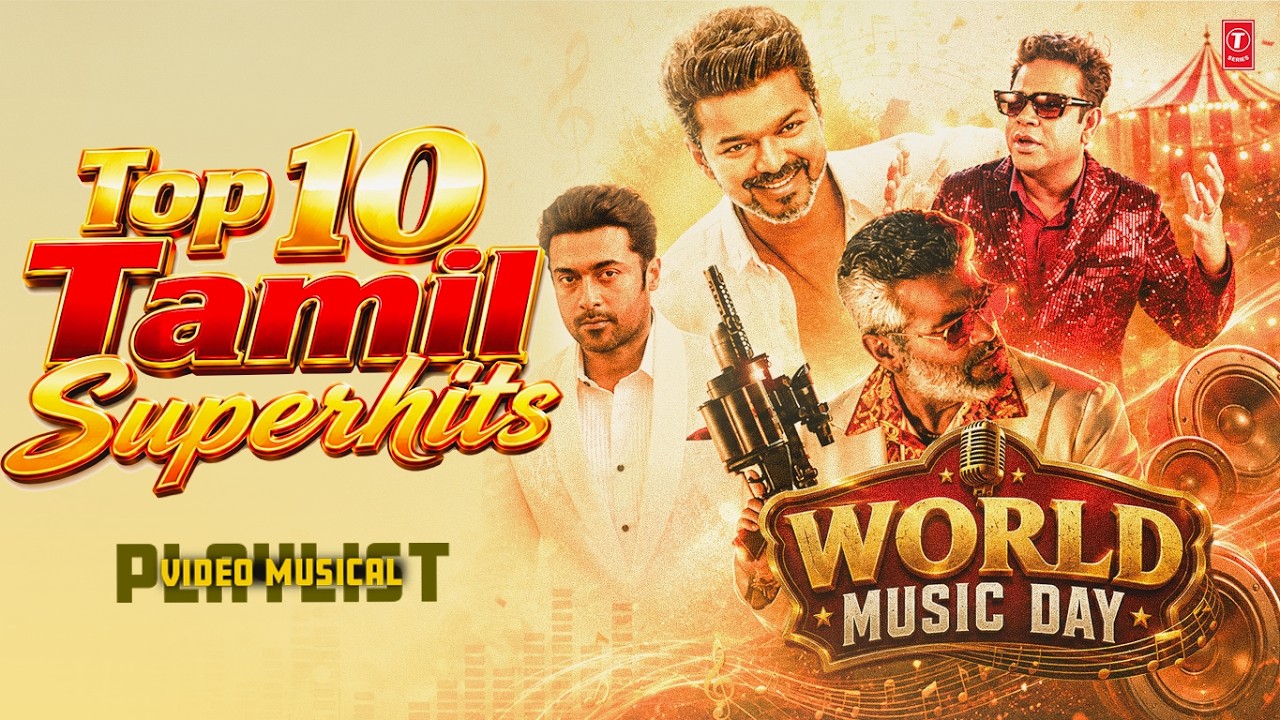 World Music Day 2026 - Top 10 Tamil Superhits Video Musical Playlist | Non-Stop Tamil Superhits