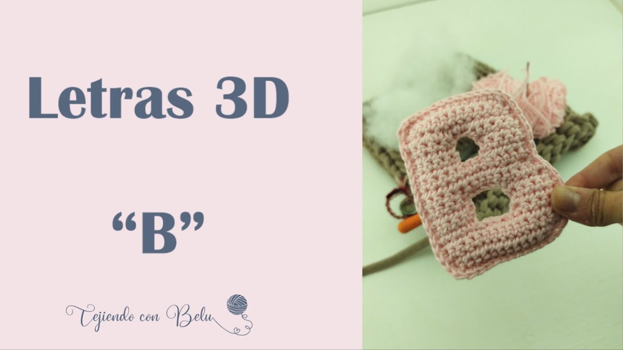 Letra A - Abecedario Crochet 3D