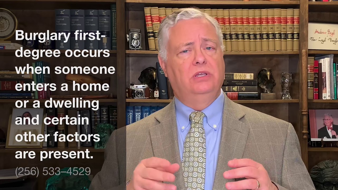 The law of Burglary first degree in Alabama explained