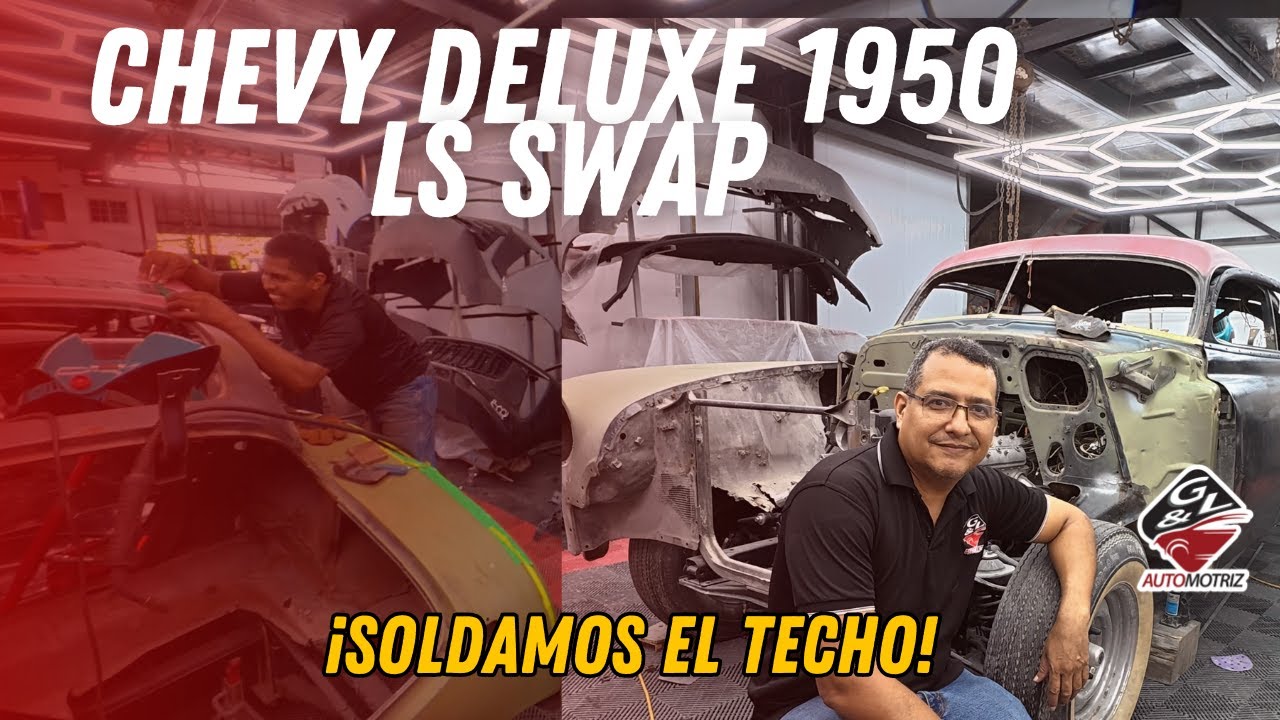 LS SWAP Chevy Deluxe 1950 y Toyota Hilux / Reparamos el techo y golpe frontal / G&L Automotriz