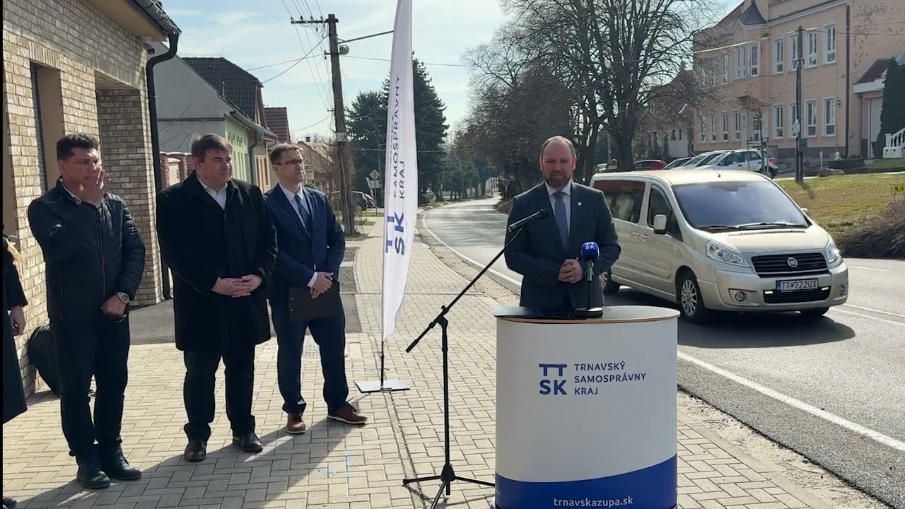 Trnavský kraj zrekonštruoval prieťah obcou Zeleneč v okrese Trnava