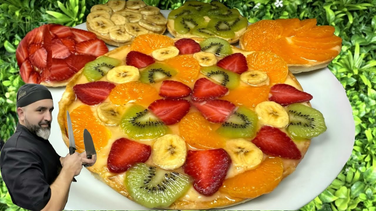EL POSTRE MÁS RICO QUE PUEDES PROBAR, TARTALETAS DE FRUTA FRESCA Y CREMA.