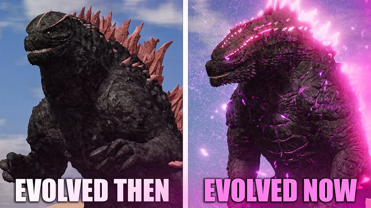 Age Of Titans Old Vs NEW Remodel Evolved Godzilla !
