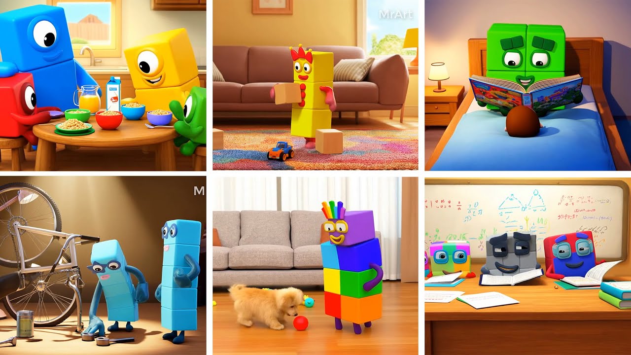 Daily life of Numberblocks | Numberblocks fanmade Story