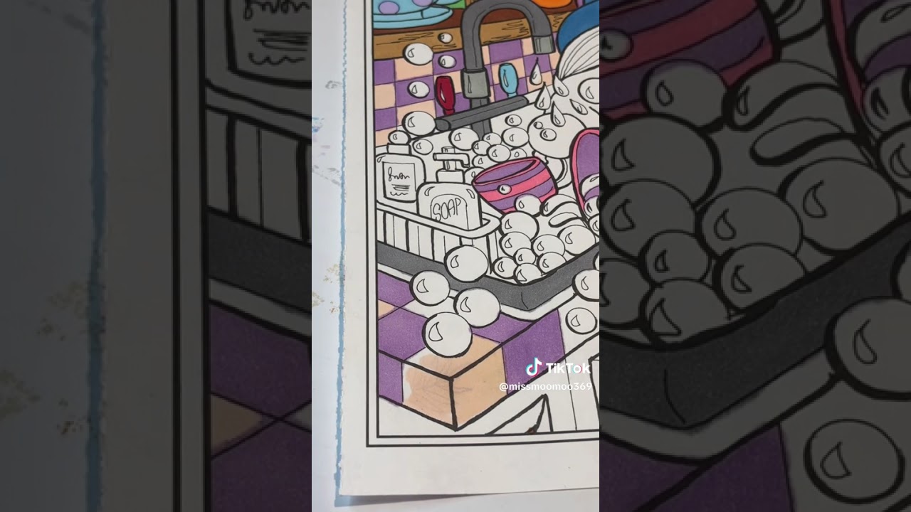 Time lapse coloring 🍄Gnomes at Home adult coloring book🍄