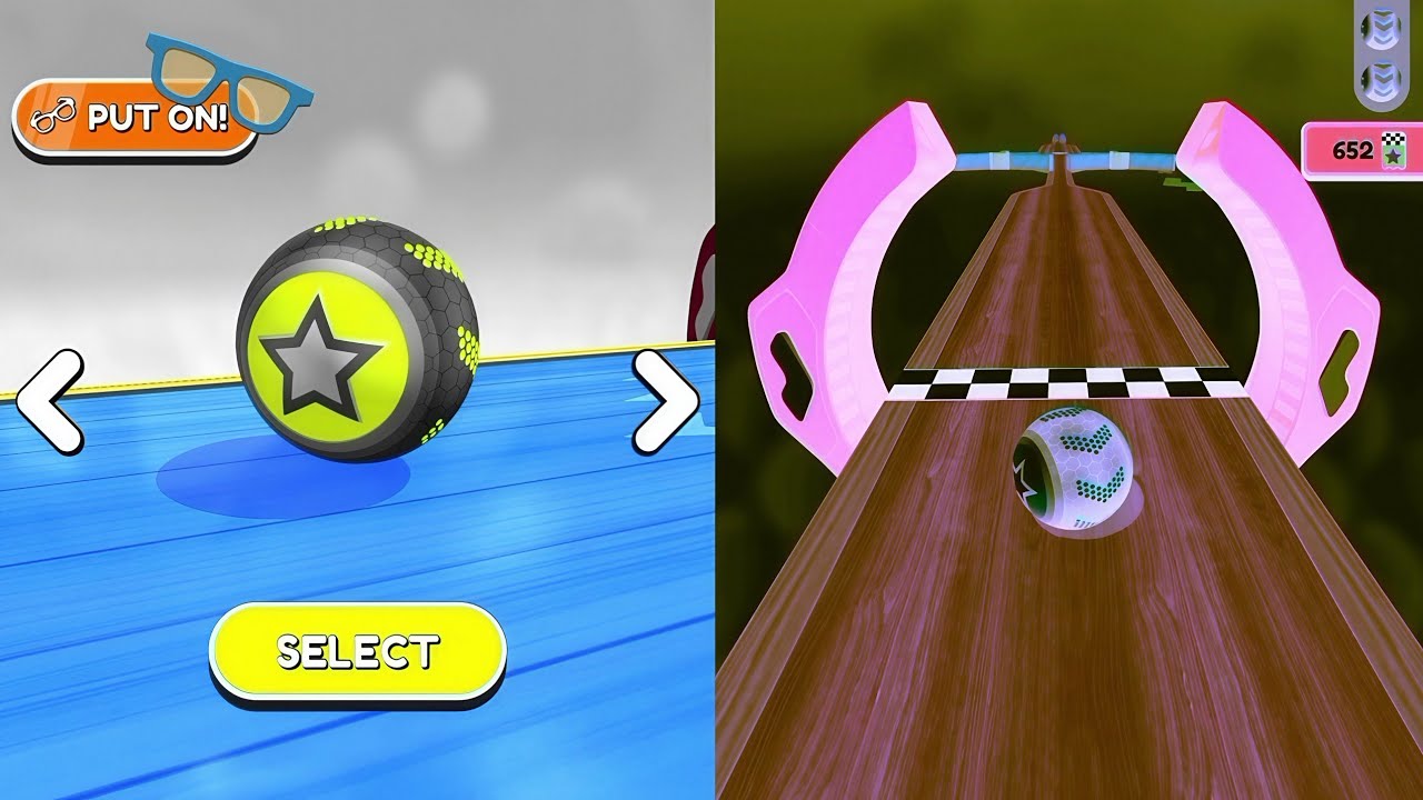 🟡🏁🔵Going Balls, SpeedRun Vs Reverse Video Gameplay Part 363