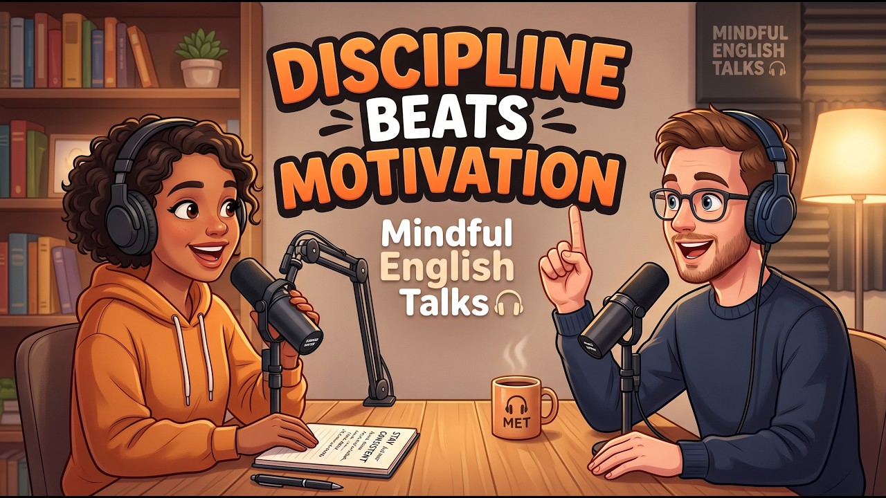 Discipline Beats Motivation | Grow Your English. Grow Your Mind | Mindful English Talks