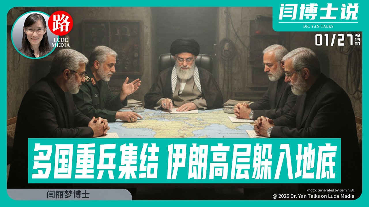 【路德社】多国重兵集结，伊朗高层躲入地底，中共“援伊”反露底；韩国急赴美国灭火，印欧自贸落地——中共梦想离间美欧1/27/2026【ludepress.com】