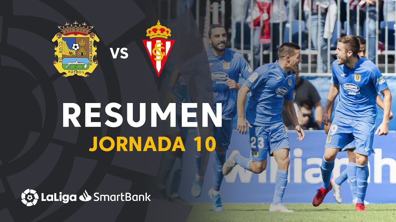 Resumen de CF Fuenlabrada vs Real Sporting (2-0)
