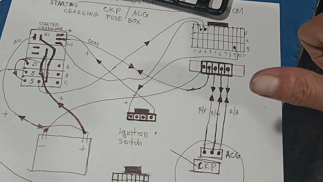 HONDA CLICK 125  STARTER CHARGING RELAY