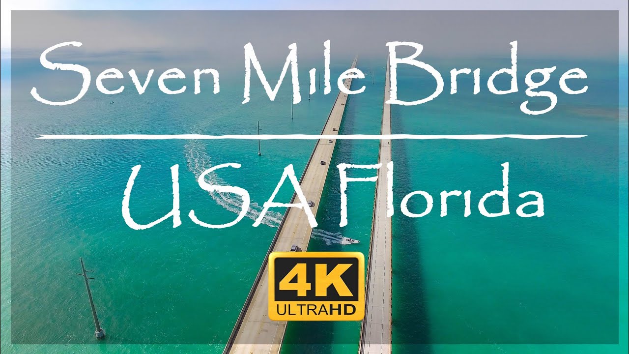 Seven Mile Bridge 🌴 Florida USA drone video🌴 Мост Семь Миль 🌴 Флорида. США