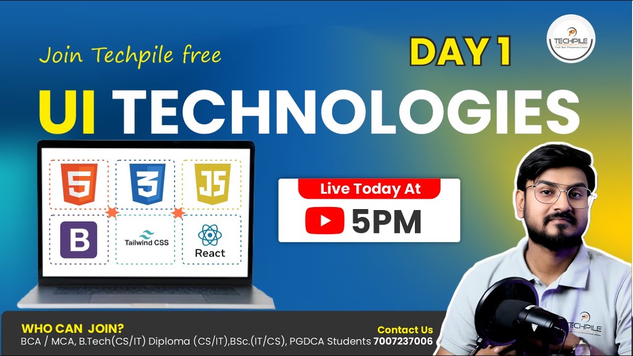 UI Technologies Full Introduction | HTML Basics, Static vs Dynamic Websites |