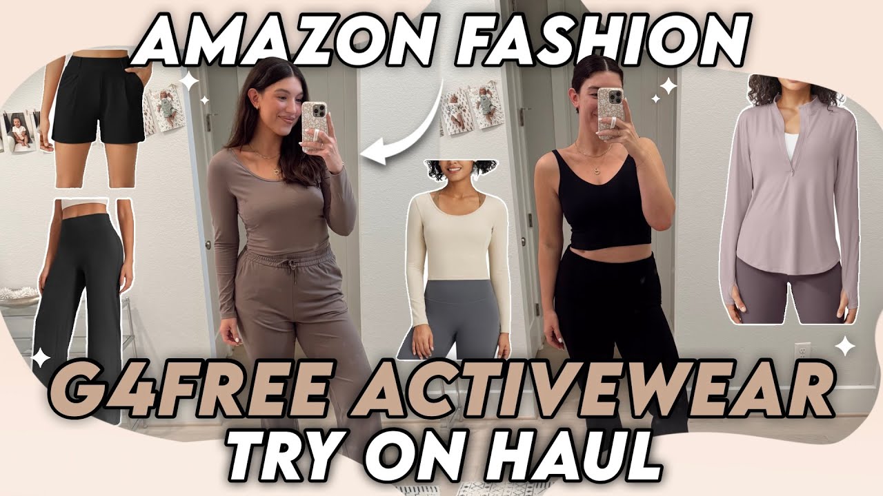 G4FREE Amazon Try on Haul! Midsize bodies | Curvy Activewear