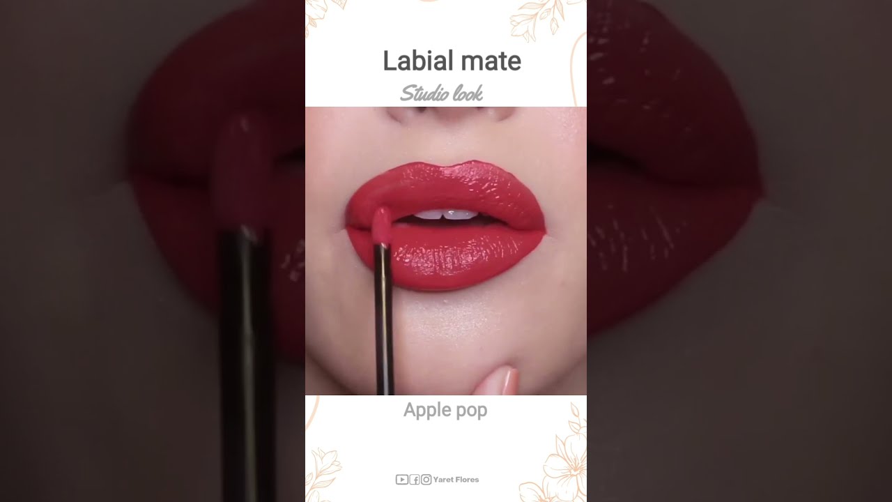 💋 labial l&iacute;quido mate Studio look tono 🍎 Apple pop