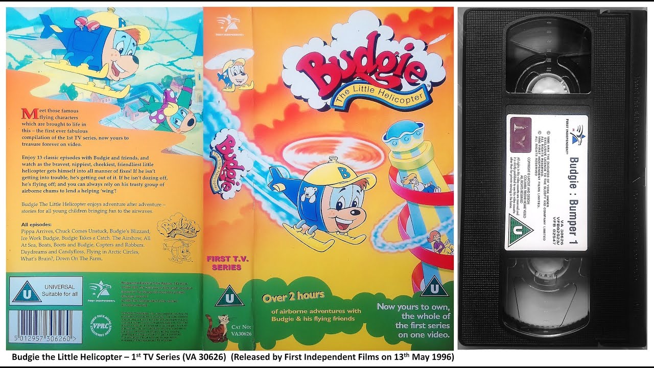 Budgie the Little Helicopter - 1st TV Series (VA 30626) 1996 UK VHS